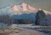 Ernst William Christmas Mountain View USA oil painting artist